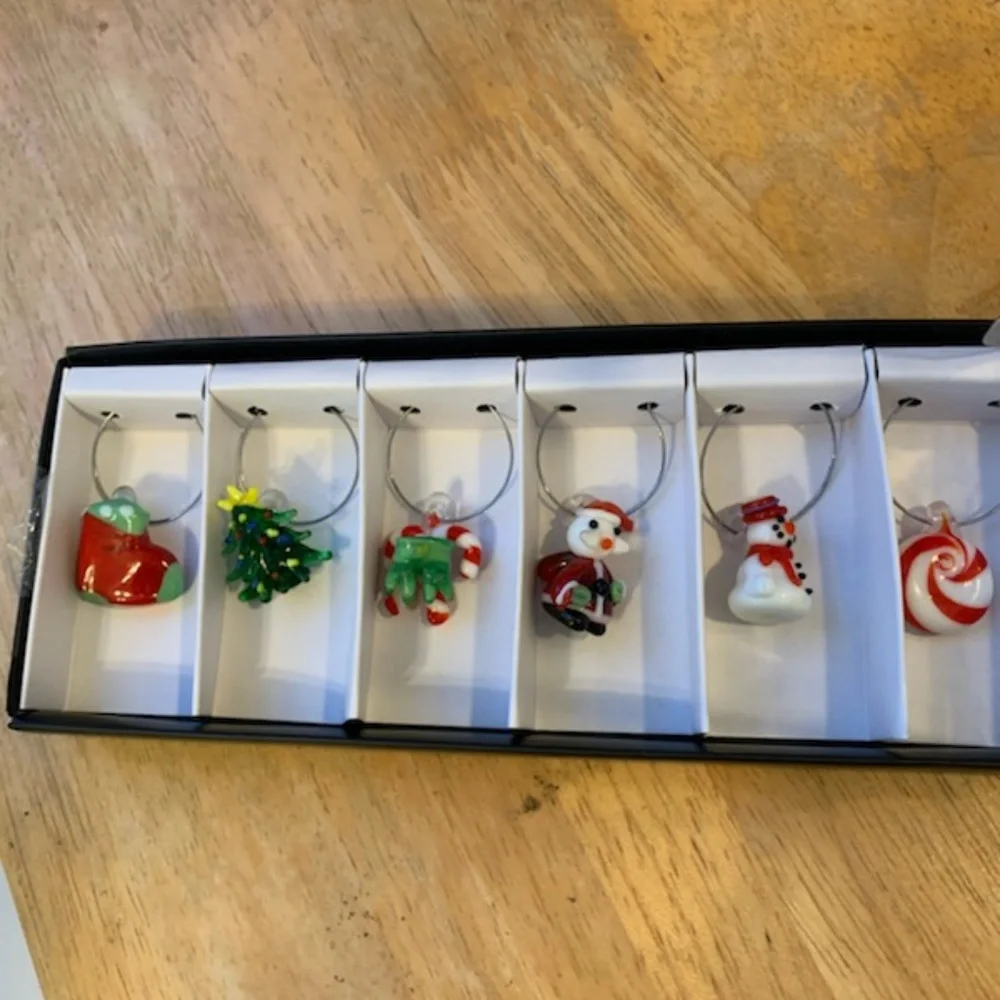 Christmas WIne Charms